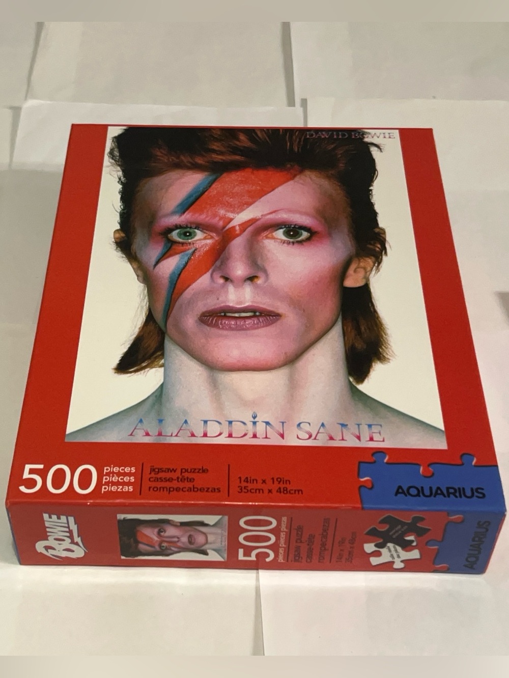 David Bowie Aladdin Sane Ziggy Stardust 500 Piece Puzzle Aquarius Read Desc RARE
